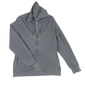 Earnest Sewn x Lacoste Full Zip Hoodie Sweatshirt Mens Size 3 Faded Cotton